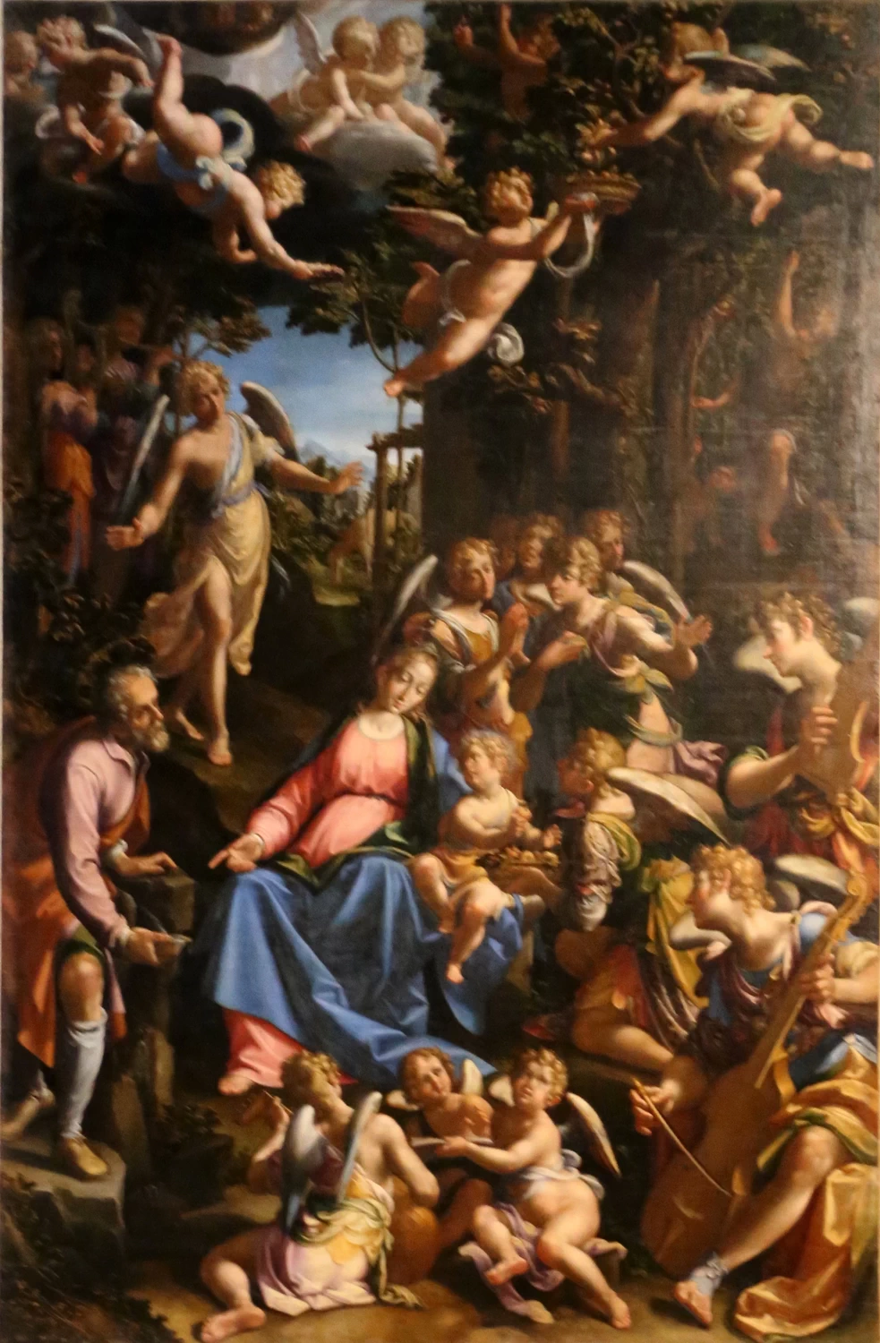 Aurelio Lomi - riposo durante la fuga in egitto, Chiesa di san Francesco, Pistoia